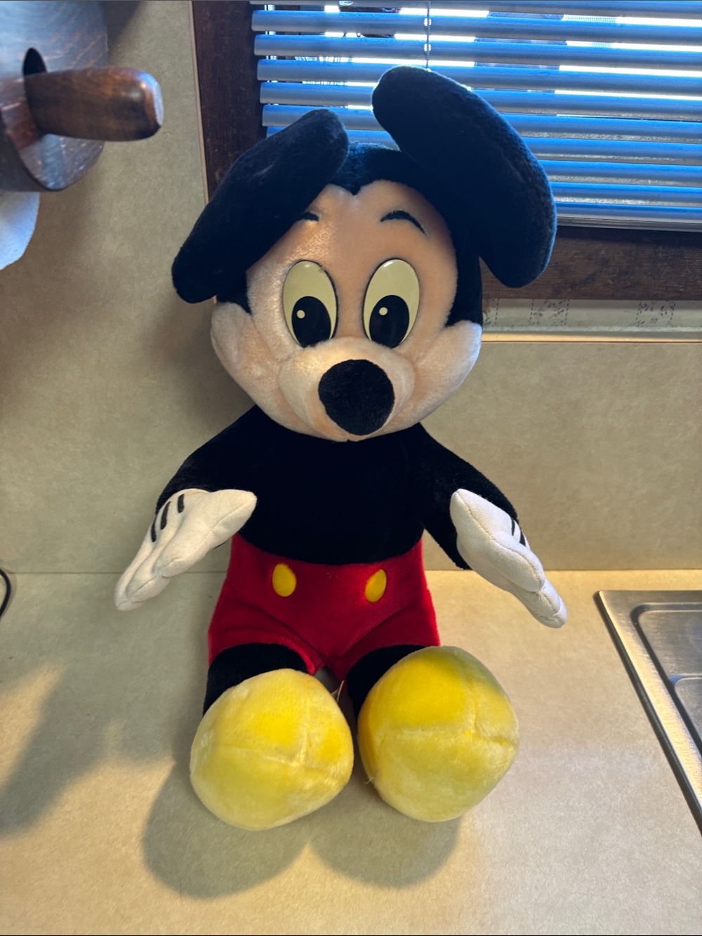 Disneyland Walt Disney World MICKEY MOUSE Large 20" Plush Doll Vintage 1980’s